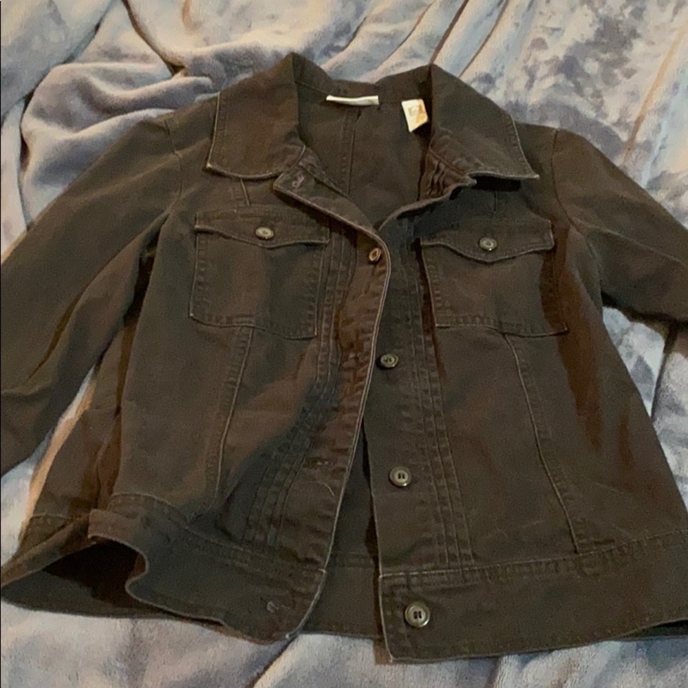 black denim jacket